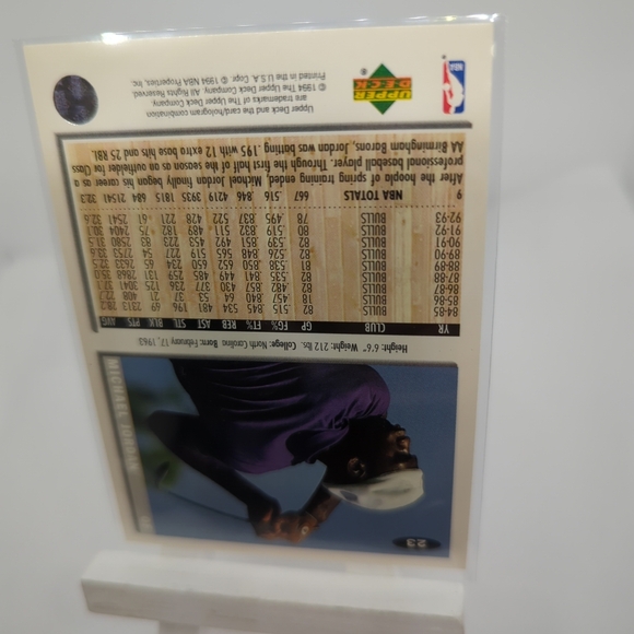 1994-95 Upper Deck Collector's Choice - #23 Michael Jordan Nicely Centered & New - Picture 8 of 12